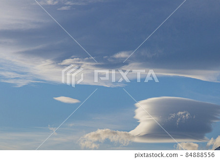 Image of a partly cloudy and partly clear sky during the day Image of a partly cloudy and partly clear sky during the day 84888556