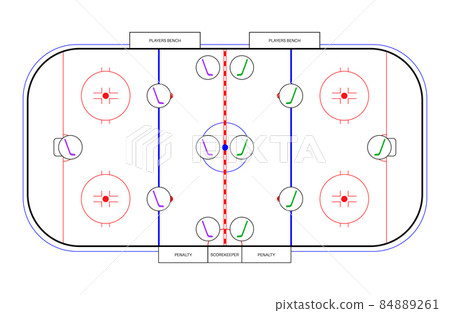 Ice hockey rink Ice hockey rink 84889261