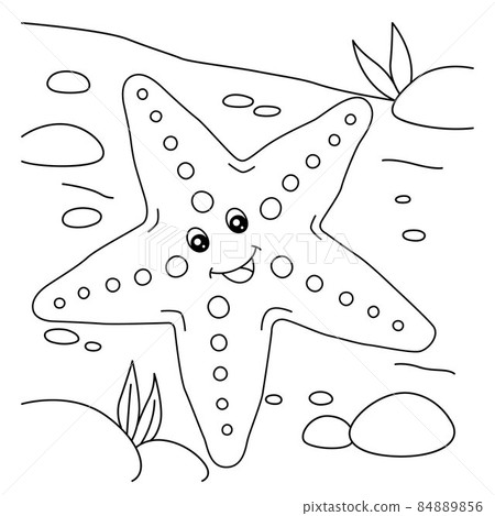 Sea star Coloring Page for Kids Sea star Coloring Page for Kids 84889856