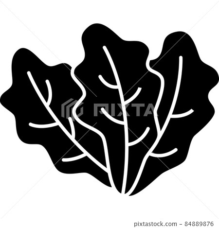 Romaine Lettuce Glyph Icon Vector - Stock Illustration [84889876] - PIXTA