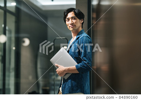 使用個人電腦的商務人士肖像攝影合作：WEEK Shibadaimon（Sun Frontier Fudousan） 84890160