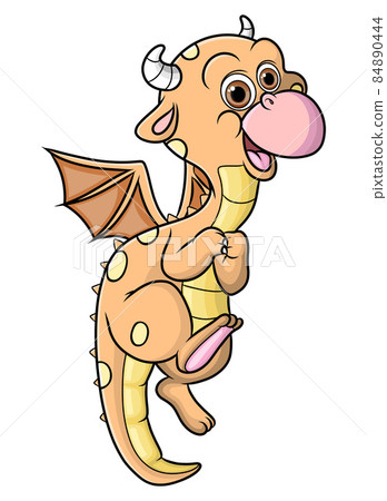 The little dragon with the small horn is flaying The little dragon with the small horn is flaying 84890444