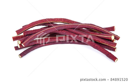 purple yardlong bean isolated on white background 84891520