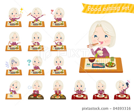 A set of elderly white women wearing dietary jerseys 84893316