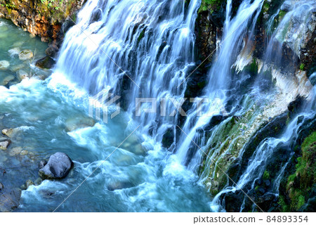 Shirahige Waterfall Blue River Aokawa Shirogane Onsen 北海道美瑛町白銀 Shirahige Waterfall Blue River Aokawa Shirogane Onsen 北海道美瑛町白銀 84893354