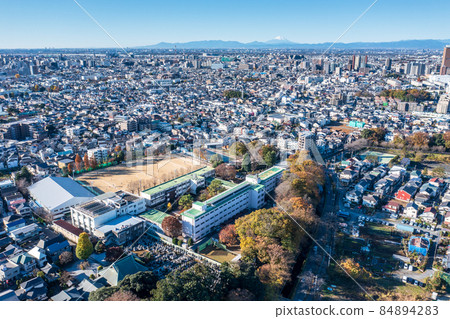 Aerial view of "Saitama Prefecture" near Urawa Nishi High School 84894283