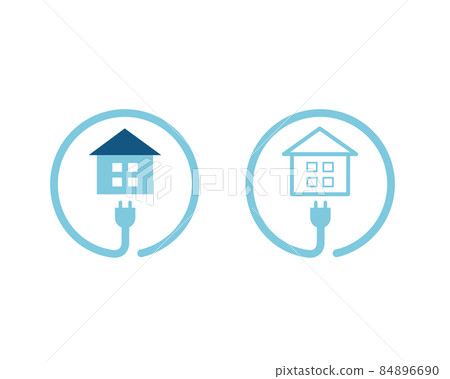Environmental icon all-electric SDGs carbon dioxide housing 84896690