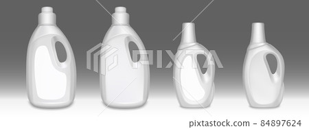 Household chemicals bottles, detergent tubes set 84897624