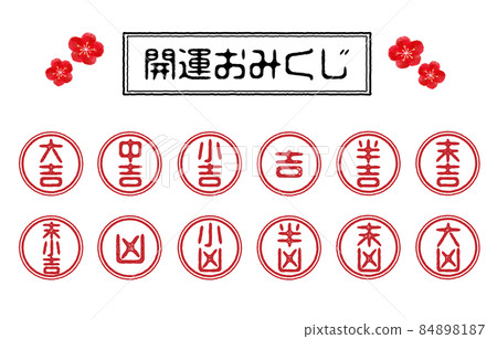Good luck fortune stamp (red) Good luck fortune stamp (red) 84898187