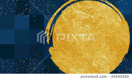 新年素材 日式背景素材 精美設計 金箔舞動 畫筆觸摸圈 84898890