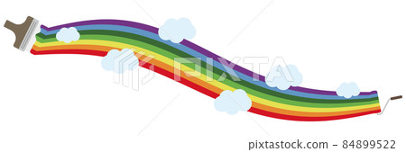 彩虹繪畫，繪畫，繪畫，白底，刷輥 84899522