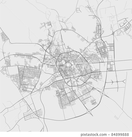 Medina vector map. Detailed map of Medina city administrative area. Cityscape urban panorama. Medina vector map. Detailed map of Medina city administrative area. Cityscape urban panorama. 84899888