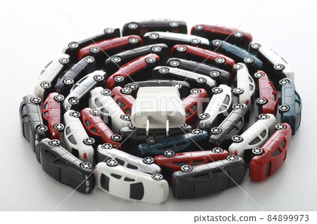 Electric car and charging studio and outlet Electric car and charging studio and outlet 84899973
