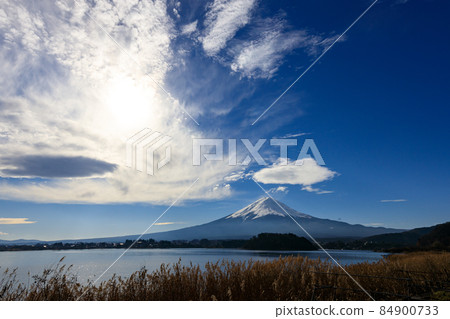 Mt. Fuji from Oishi Park in Fujikawaguchiko Town, Yamanashi Prefecture Mt. Fuji from Oishi Park in Fujikawaguchiko Town, Yamanashi Prefecture 84900733
