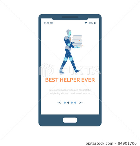 Smart robot in business, best employer helper, use of android with ai by people Smart robot in business, best employer helper, use of android with ai by people 84901706
