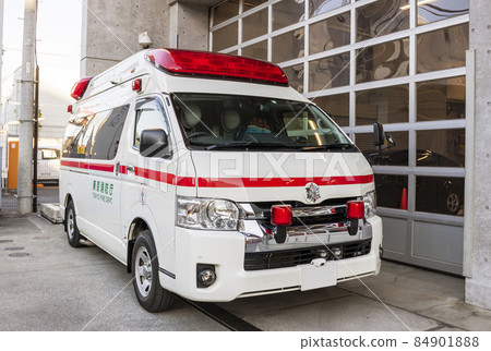 Ambulance, special vehicle, automobile, vehicle, Tokyo Fire Department, emergency situation 84901888