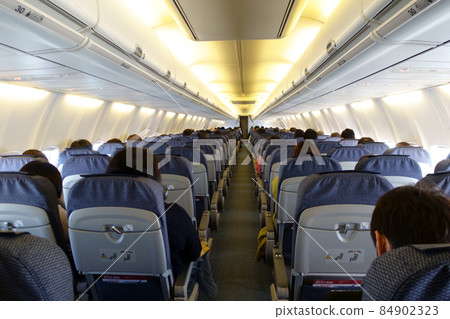 在飛行的飛機裡面 84902323