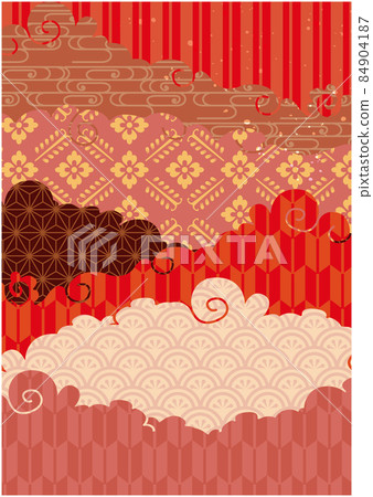 Japanese style Japanese pattern background 84904187