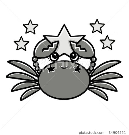 12星座可愛插畫素材/巨蟹座 84904231