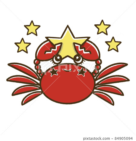 12星座可愛插畫素材/巨蟹座 84905094