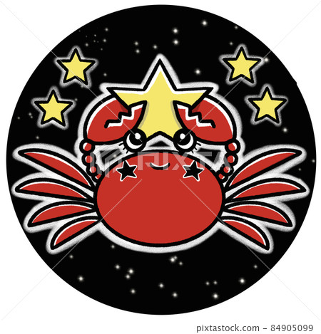 12 constellations cute illustration material / Cancer 84905099