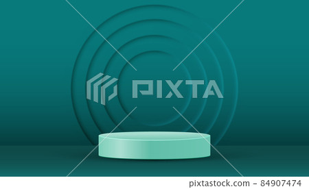 Minimalistic elegant stage to showcase your products. Platform or catwalk.Layout for fashion presentation. Vector illustration. 84907474