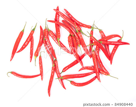 Red hot chili peppers isolated 84908440