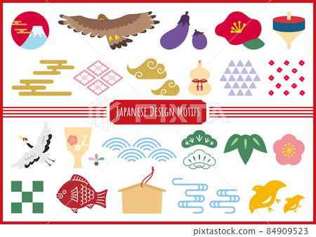 Japanese pattern set 84909523