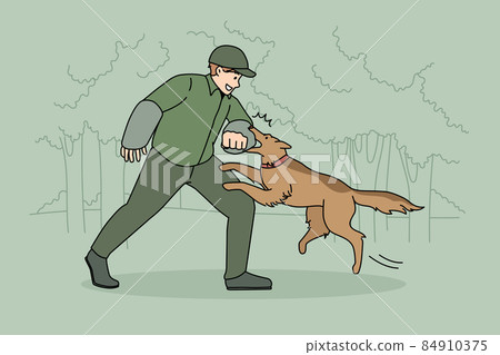 Dogs training and education concept. Dogs training and education concept. 84910375