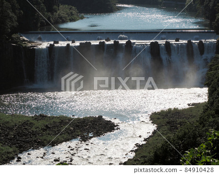 Chinda Falls seen from Chindatakimi Park Yada, Onomachi, Bungoono City, Oita Prefecture Chinda Falls seen from Chindatakimi Park Yada, Onomachi, Bungoono City, Oita Prefecture 84910428
