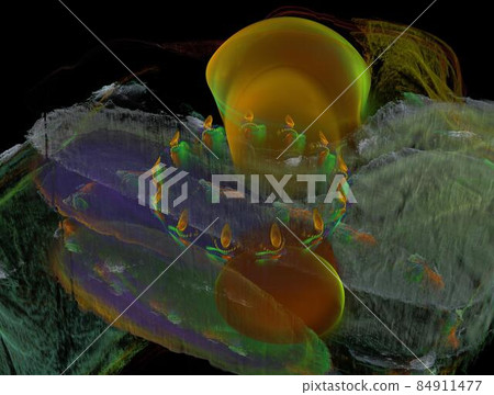 Imaginatory fractal abstract background Image 84911477