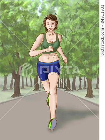 夏日在樹林裡奔跑 84911933