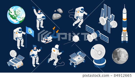 Space Isometric Color Set Space Isometric Color Set 84912665