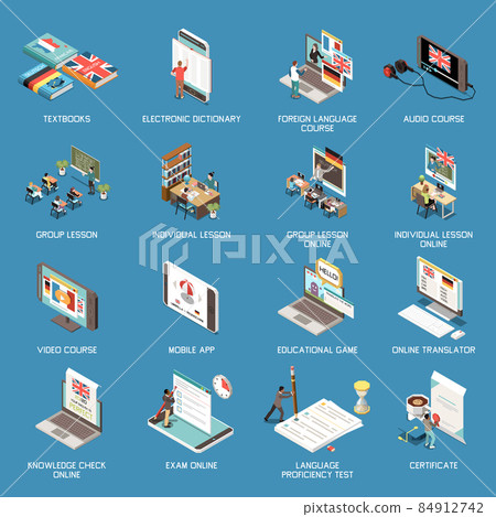 Language Courses Set Language Courses Set 84912742