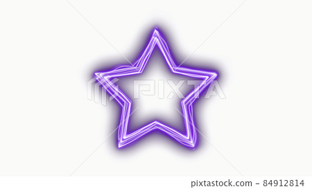 CG laser star-shaped frame of distorted laser 84912814