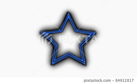 CG laser star-shaped frame of distorted laser 84912817