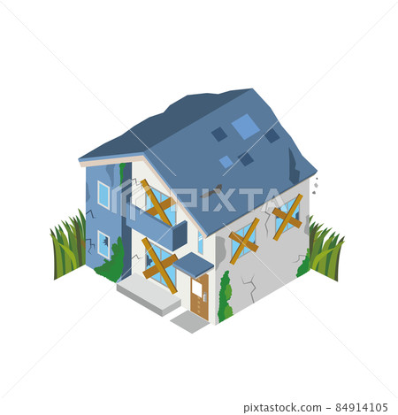 Aged vacant house 84914105