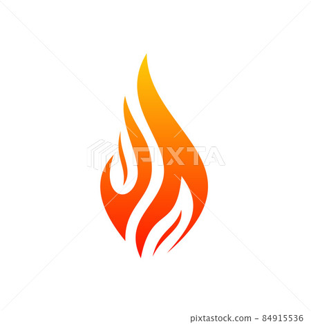 Fire icon symbol logo design - Stock Illustration [84915536] - PIXTA
