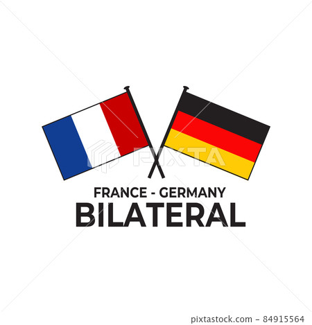 France Germany bilateral relation country flag icon logo design France Germany bilateral relation country flag icon logo design 84915564