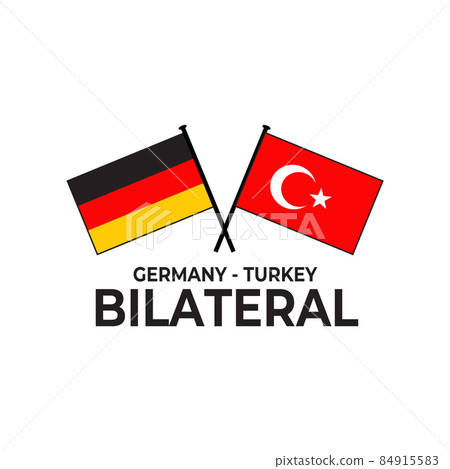 Germany Turkey bilateral relation country flag icon logo design Germany Turkey bilateral relation country flag icon logo design 84915583