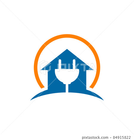 Electricity home icon logo design 84915822