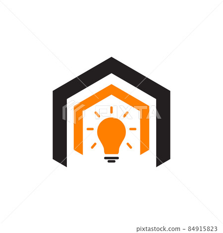Electricity home icon logo design Electricity home icon logo design 84915823