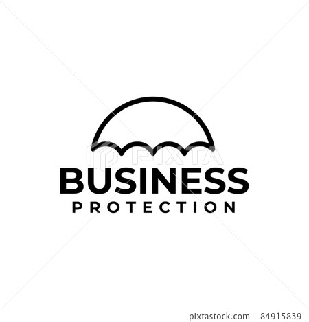 Insurance business protection company with umbrella logo design 84915839