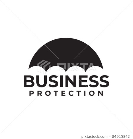 Insurance business protection company with umbrella logo design 84915842