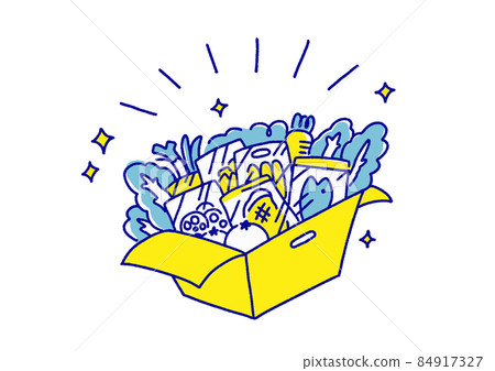 Illustration of meal kit Illustration of meal kit 84917327
