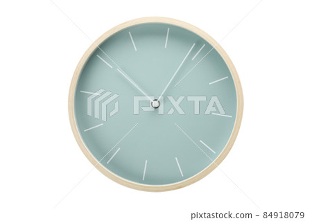 Standard wooden clock isolated on white background Standard wooden clock isolated on white background 84918079