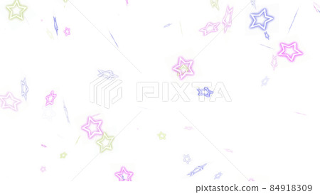 CG 明星 許多跳舞的五顏六色的星星 CG 明星 許多跳舞的五顏六色的星星 84918309