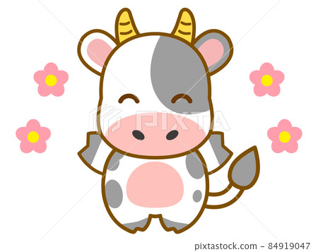 Hurray cow illustration material - Stock Illustration [84919047] - PIXTA