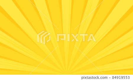 Background illustration of jagged concentrated lines_yellow_16: 9 84919553