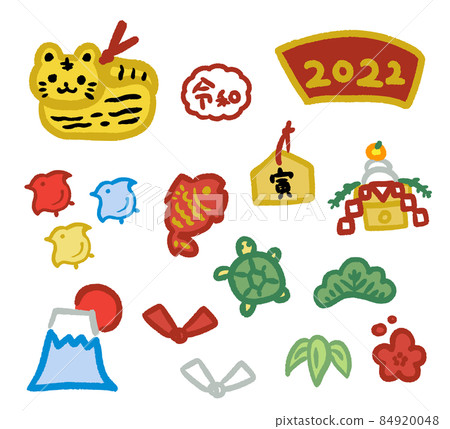 新年賀卡素材插畫_2022 84920048